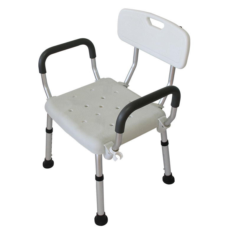 पीठ और भुजाओं वाली शॉवर कुर्सी (1)